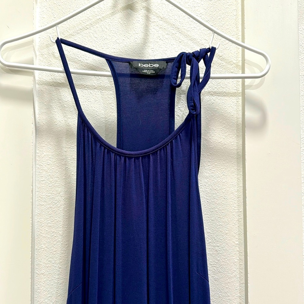 Bebe Maxi Dress Navy Blue